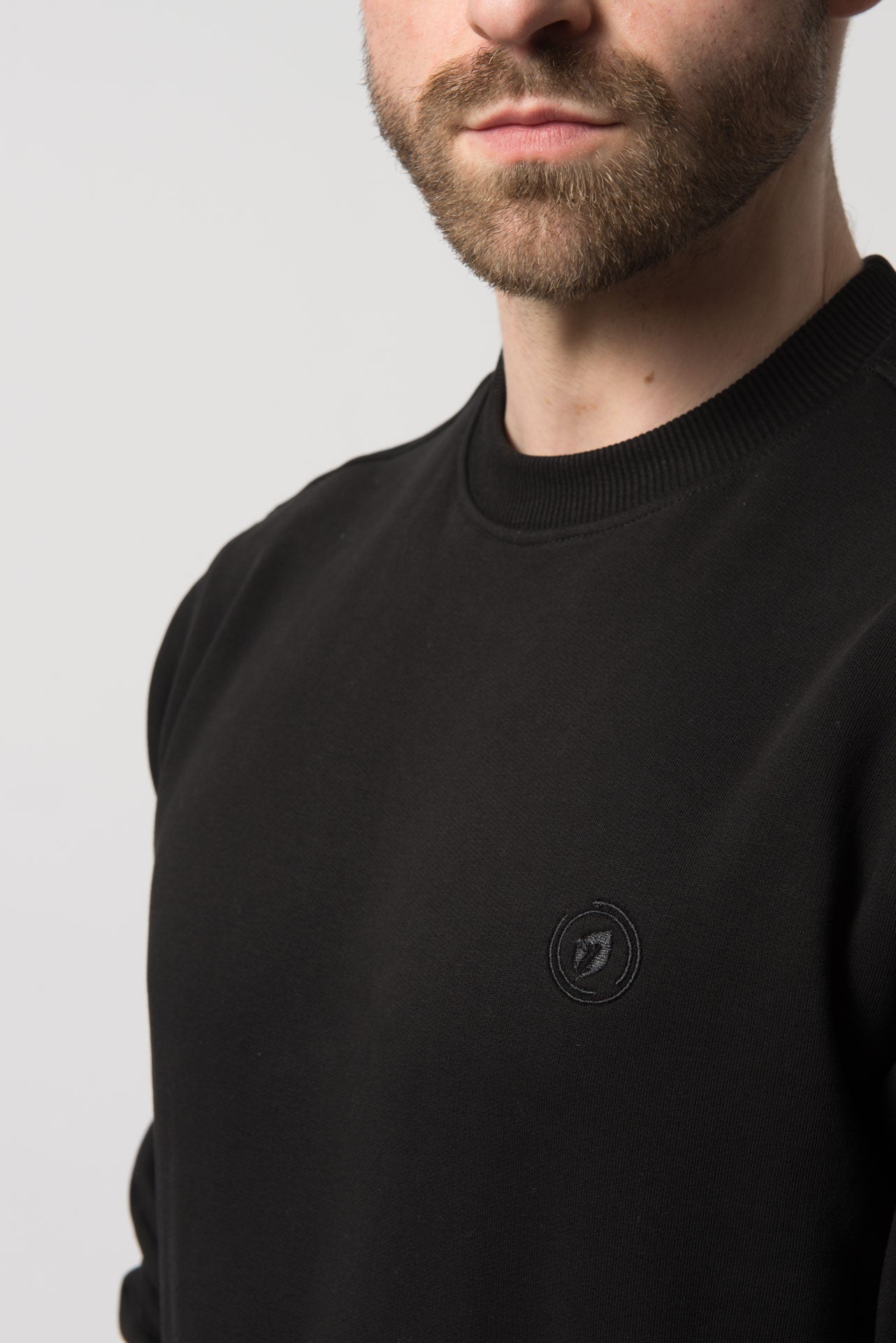 OL Sweatshirt in Cotton Black