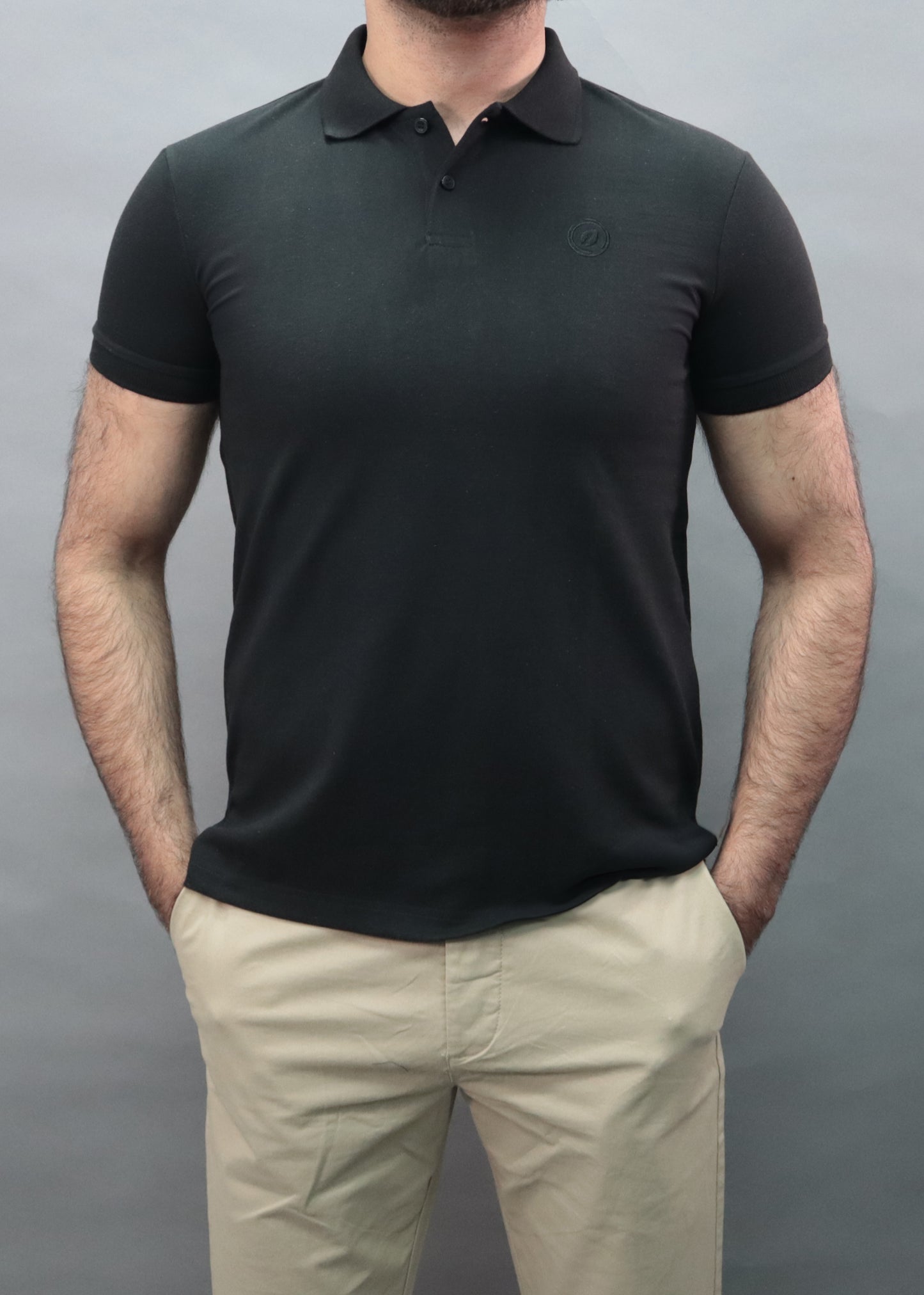 OL Slim Fit Polo Shirt Black