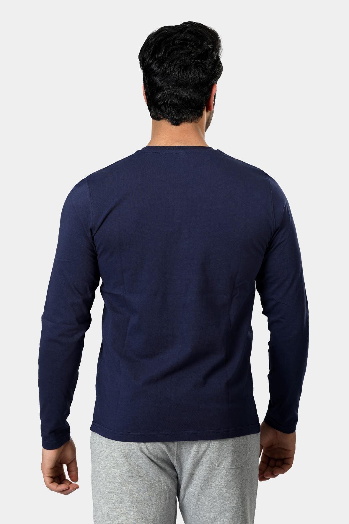 Pure Cotton Long sleeves crew Neck T-Shirt