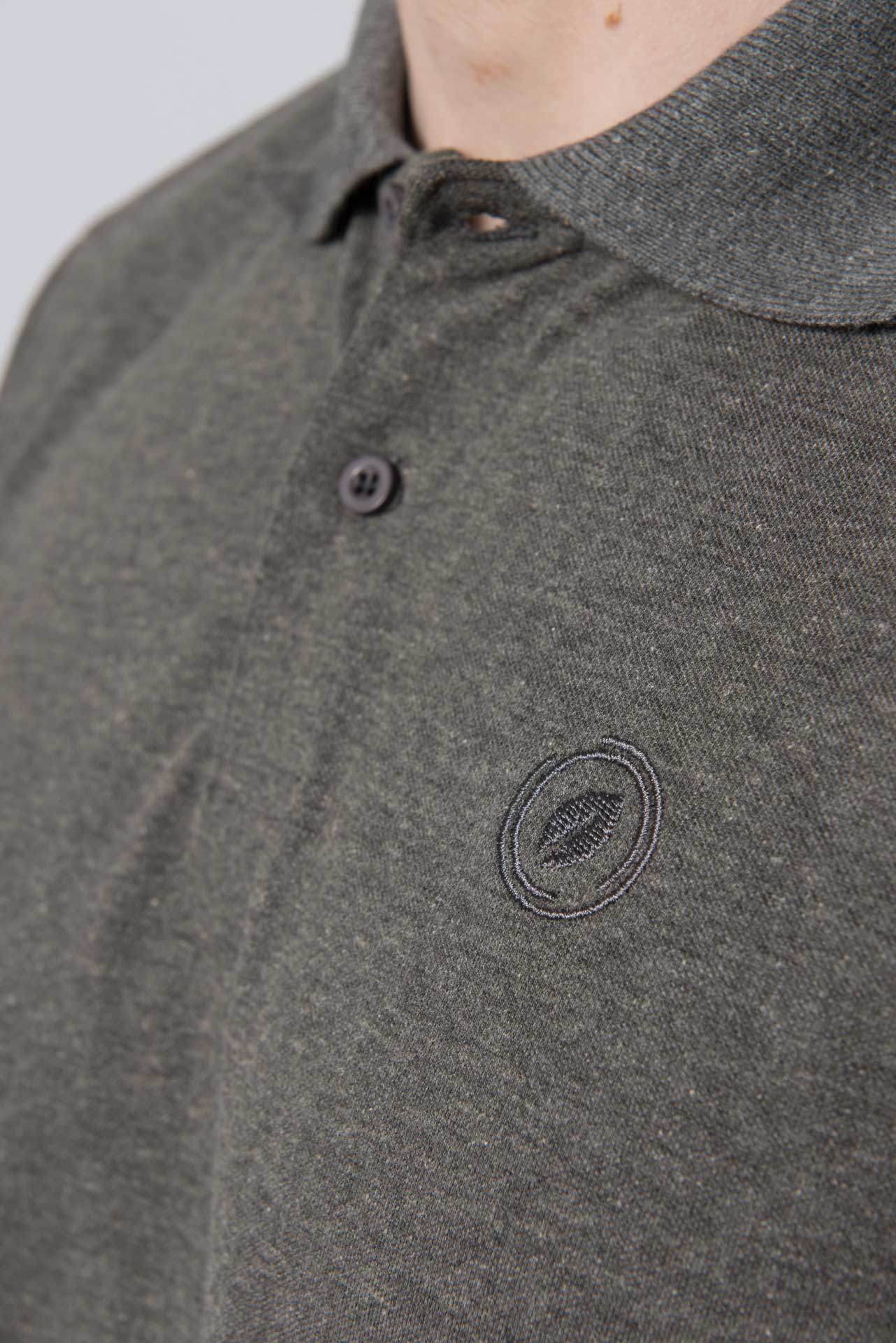 OL Slim Fit Polo Shirt Charcoal