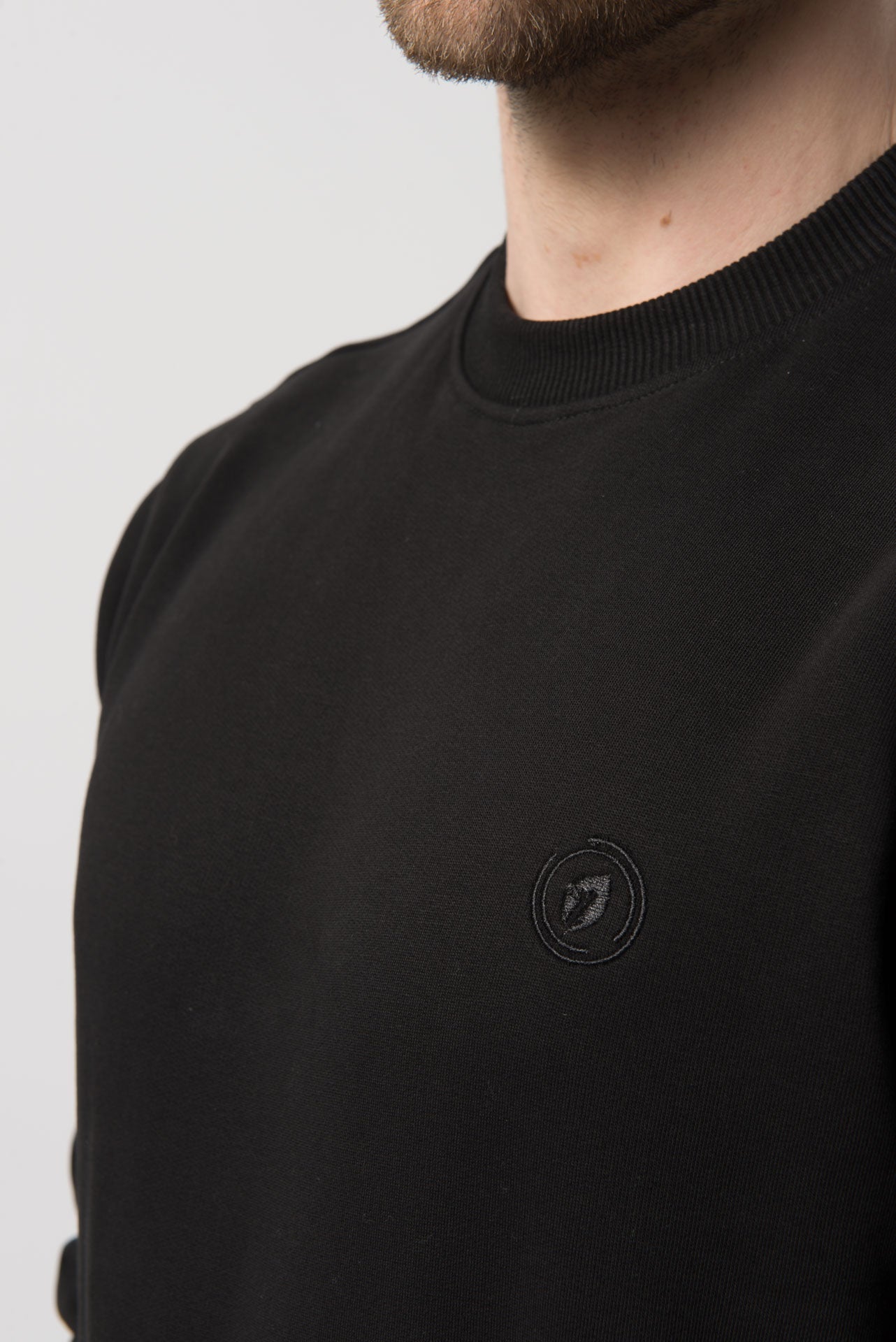 OL Sweatshirt in Cotton Black