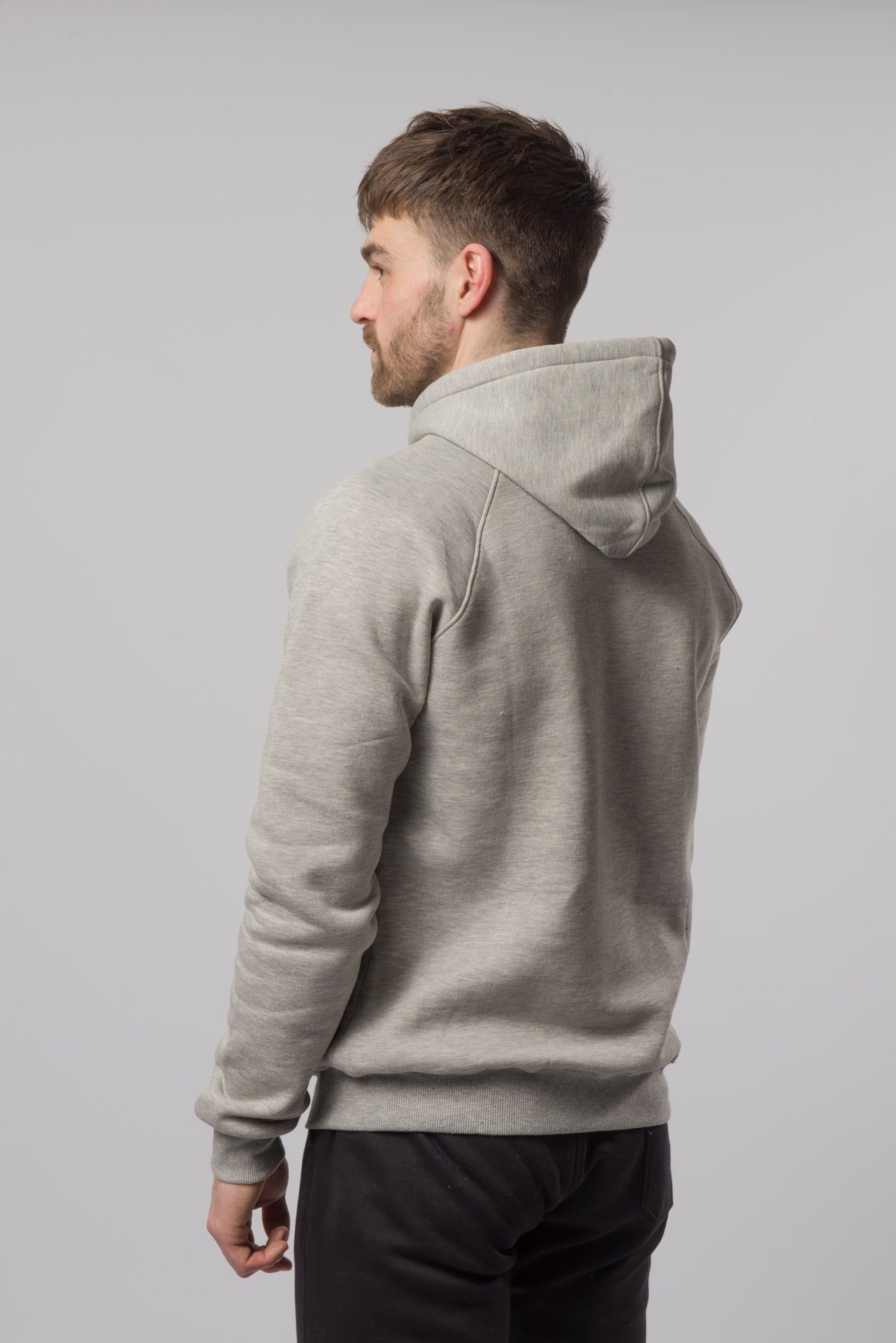 OL Pure Cotton Fleece Lined Grey Hoodie