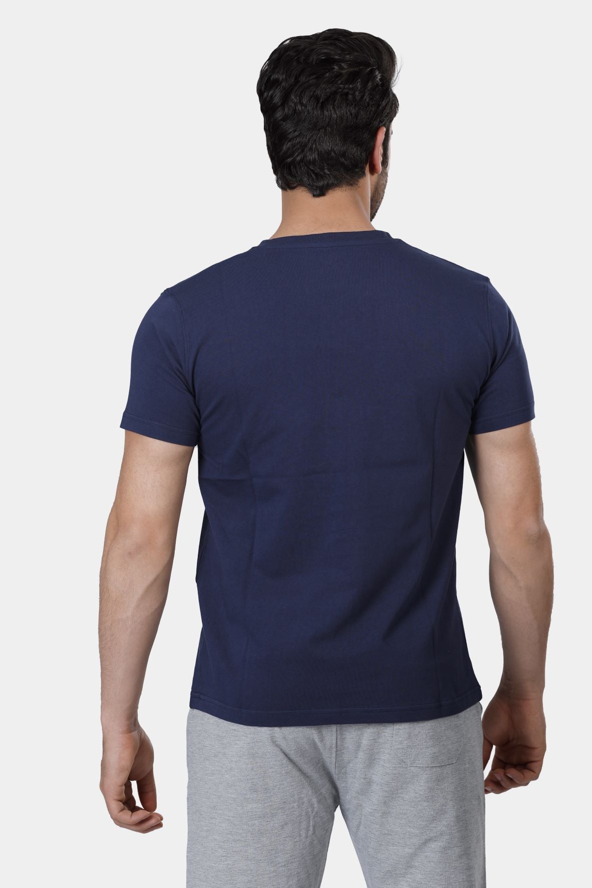 Pure Cotton V Neck T-Shirt