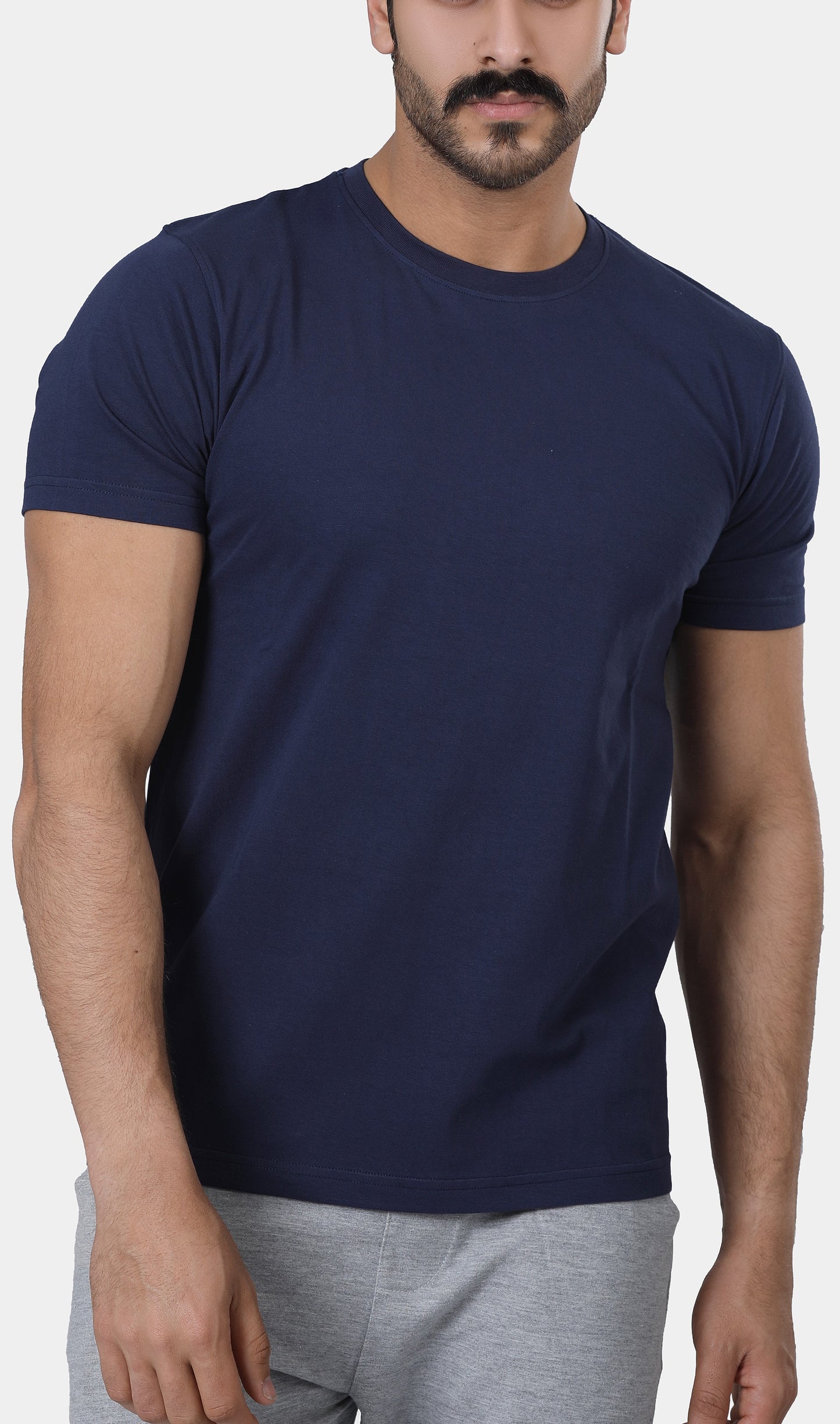 Pure Cotton Crew Neck T-Shirt