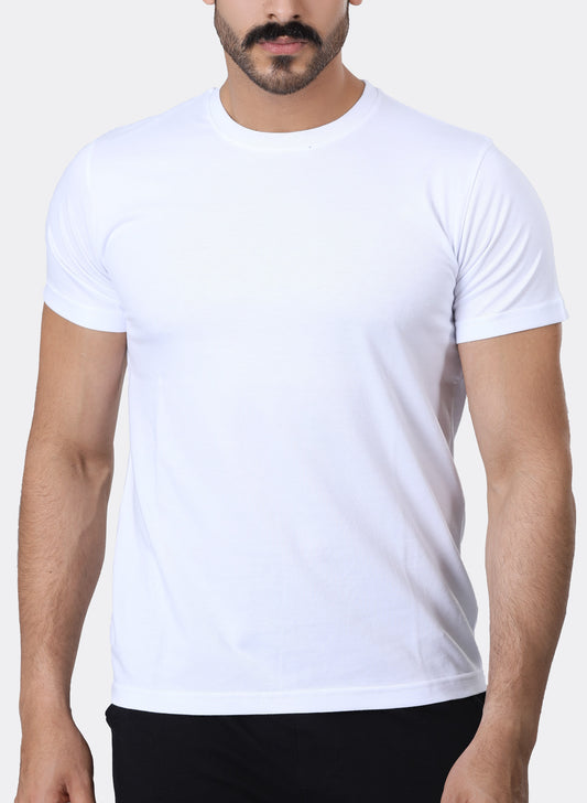 Pure Cotton Crew Neck T-Shirt