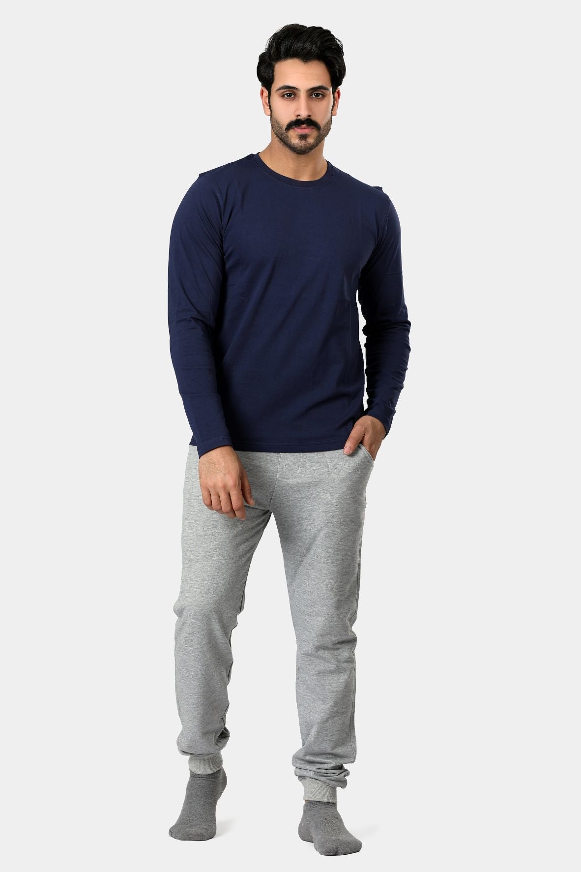 Pure Cotton Long sleeves crew  Neck T-Shirt